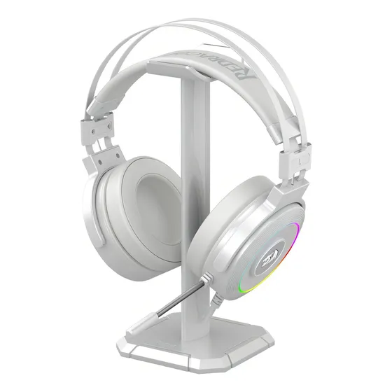 Audífonos Gamer Redragon H320 Lamia 2 White Con Luz Rgb Color Lunar white