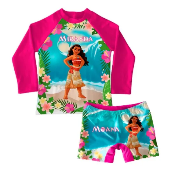 Conjunto De Traje De Baño Niña Moana