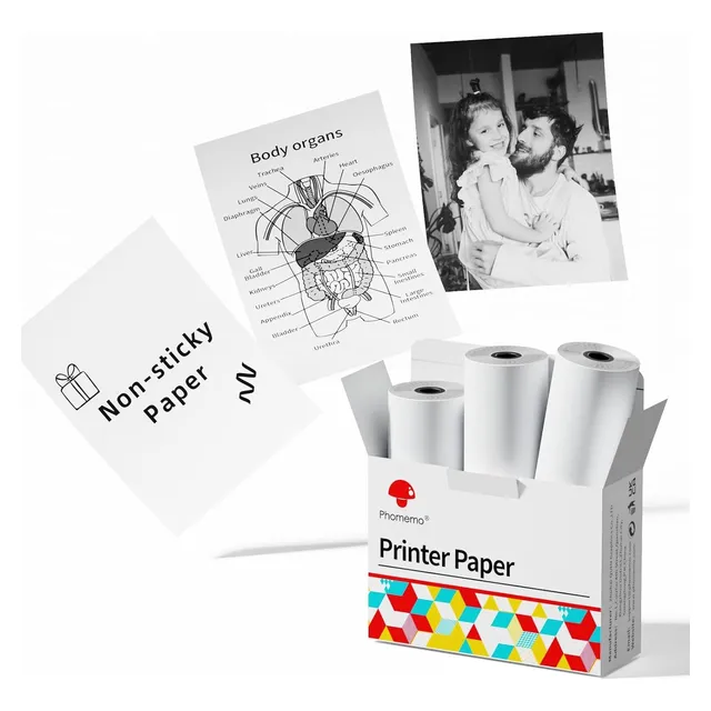 Papel Térmico No Adhesivo De 5 Años Para M02/m03as/m04s