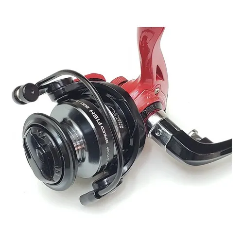 Molinete Ultra Light Speedfish Micro 800 3+1 Rol - Albatroz Cor Vermelho Lado da manivela Direito/Esquerdo