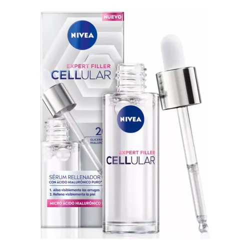 Serum Rellenador Cellular Antiedad Con Ácido Hialurónico Todo Tipo De Piel 30ml Nivea