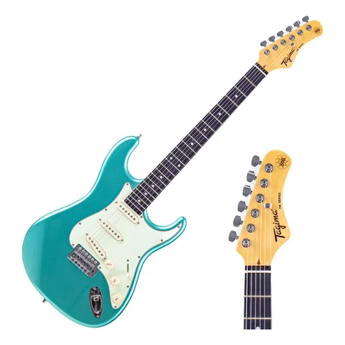 Guitarra Elétrica Mooer Gtrs Stratocaster Sonic Blue 6 Cordas