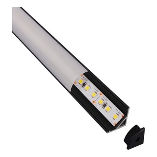 2mt Completo Canaleta Esquina De Aluminio Para Tira Led 2mt Completo Canaleta Esquina De Aluminio Para Tira Led
