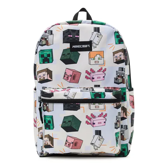Bolso Morral Escolar Minecraft Creeper (m) Importado Usa