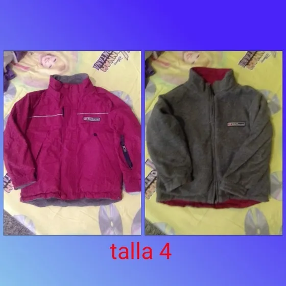 Chaqueta Para Niños Reversible Impermeable