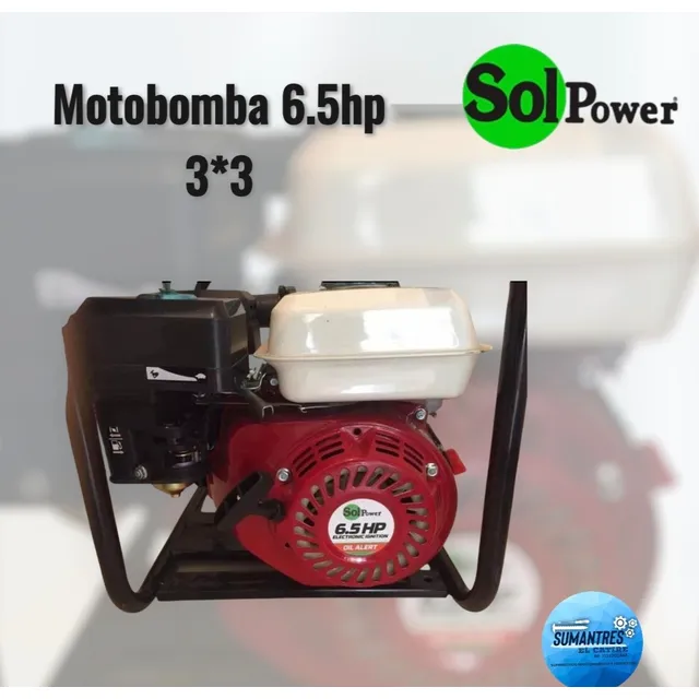 Motobomba 6.5 Hp Caudal 3 X 3 Marca Solpower