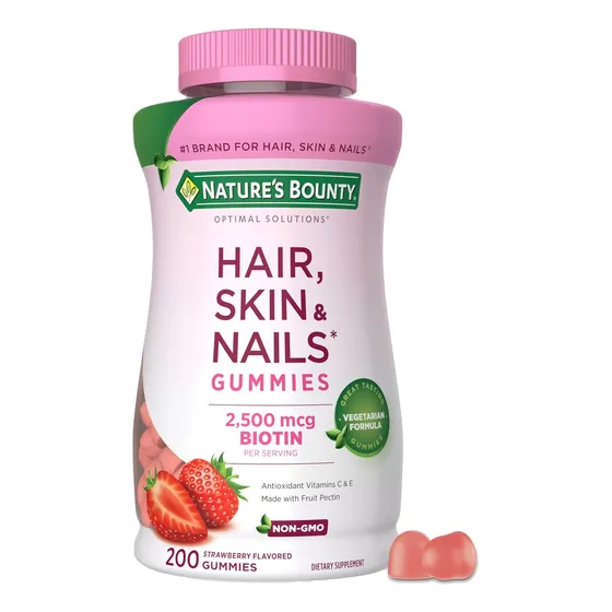 Suplemento Pelo, Piel Y Uñas 2500mcg 200 Gomitas Natures
