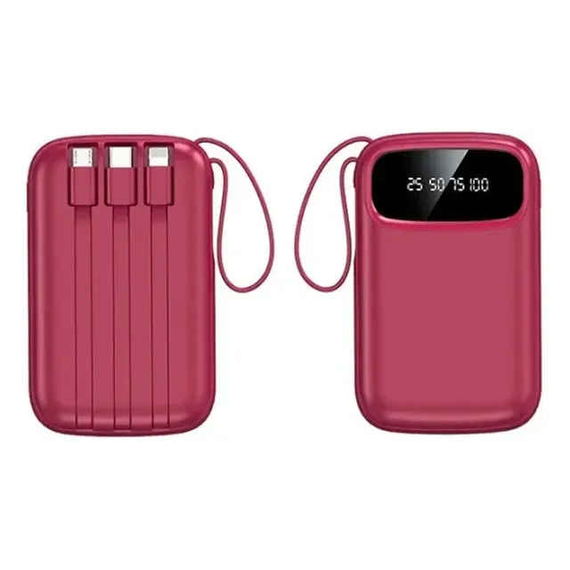 Mini Power Bank, Pila Recargable De 20,000mah 4 En 1