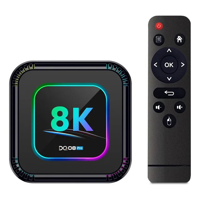 Para Caja De Tv Inteligente Dq08 Pro Rgb Android 13 4k