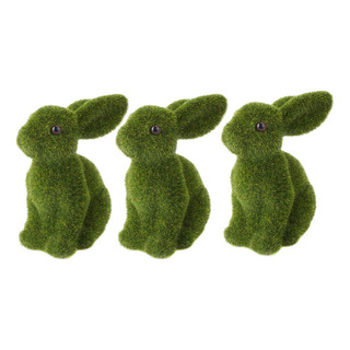 Figura De Conejo De Pascua Con Forma De Conejo De Musgo, 3 U Figura De Conejo De Pascua Con Forma De Conejo De Musgo, 3 U