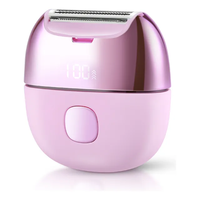 Depiladora Eléctric Rasuradora Para Mujer Recargable Afeitadora Portátil Máquina de Depilación Para Brazos Piernas Espalda Bikini y Axilas Color Rosa