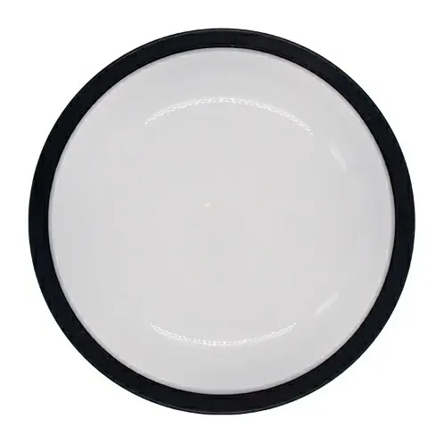 Vapoletas Led Redondas Borde Negro,  15 Y 20w. Luz Blanca 