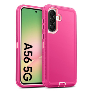 Funda Para Samsung Galaxy A56 5g Doble Capa Rosa Funda Para Samsung Galaxy A56 5g Doble Capa Rosa