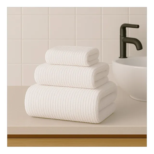 Toalla 100% Algodón Set X2, Toalla De Baño + Toalla De Manos