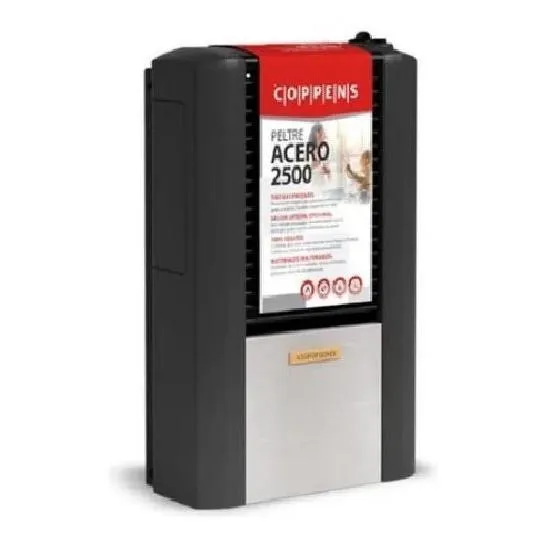 Calefactor Coppens 2500 Tbu Peltre Acero Multigas Derecho
