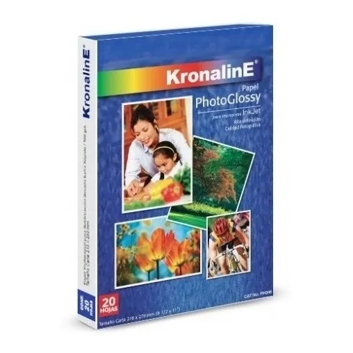 Papel Photoglossy Inkjet 50 Hojas Carta Kronaline Ph346 Foto