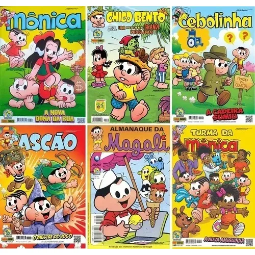 Turma Da Mônica Kit Com 10 Gibis Novos Sem Repetição.