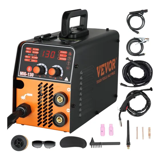 Maquina De Soldar Vevor 3 En 1 Mma Mig Tig 130 Amp