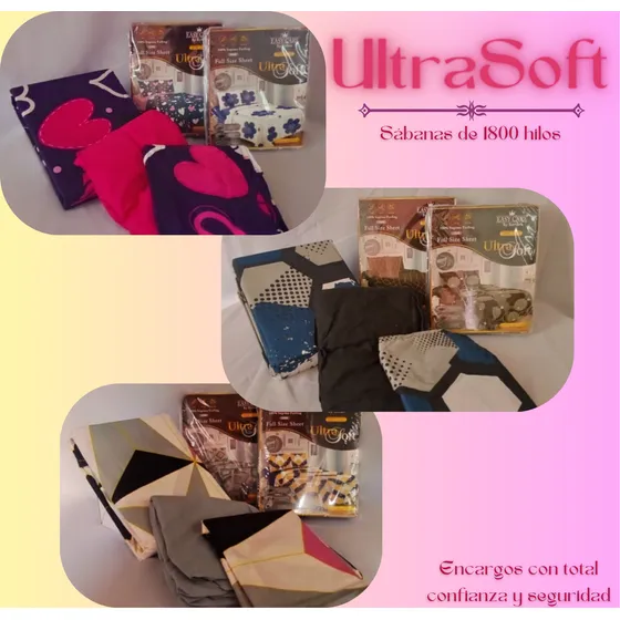 Sábanas Ultrasoft 1800 Juego | Matrimonial