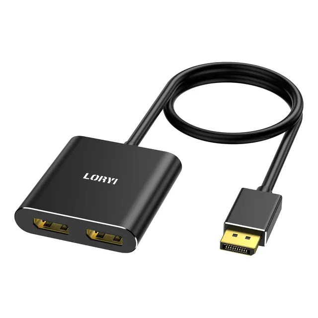 Adaptador Dp A 2 Puertos Dp 4k60hz Mst