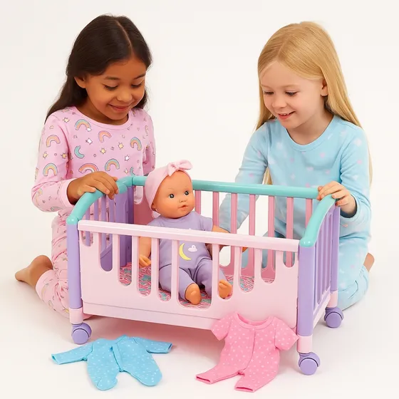 Bercinho Grande Infantil Brinquedo Berço Gigante Boneca Bebe Reborn Atacarejo Kids