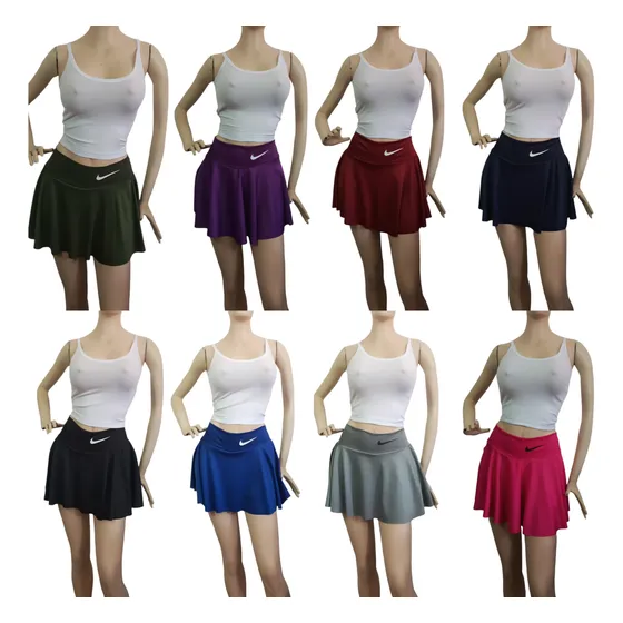 Falda Shorts Deportiva Para Dama Pack De 3 Unidades