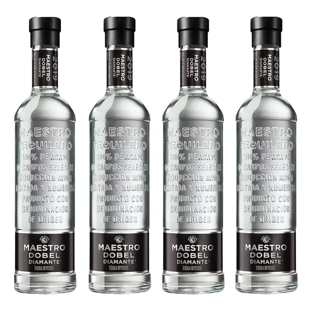 Tequila Maestro Dobel Diamante 700 Ml 4 Pack 4 Piezas