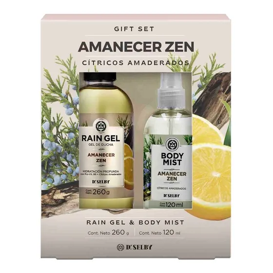 Estuche Amanecer Zen Gel Ducha  + Body Mist 120 Ml