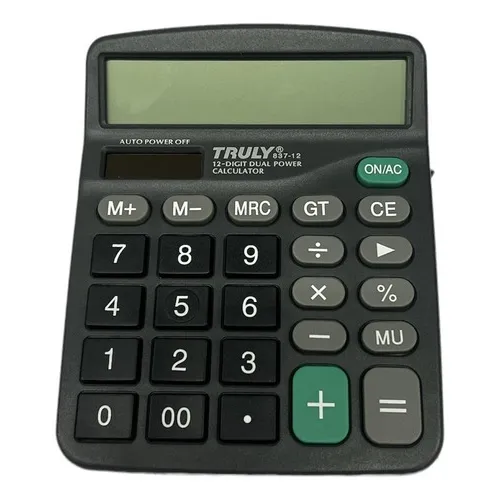 Calculadora Truly 837-12 de 12 dígitos para escritorio/oficina