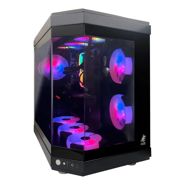 Case Strig Godzilla Atx 6 Fan Controlador Rgb Pecera Gaming