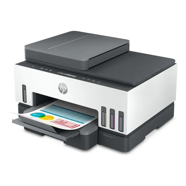Impresora Multifuncional Hp Smart Tank 750 Wifi + Resma Pape