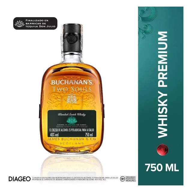 Whisky Buchanan's Two Souls 750 - mL a $287