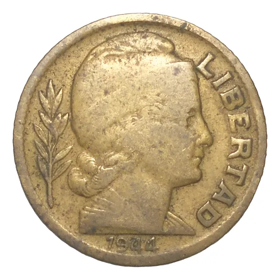Argentina Excelente Torito 10 Centavos 1944 - Cj#207