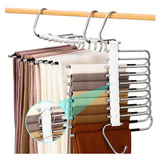 2pcs Gancho Pantalones Organizador Multiple Ahorra Espacio 2pcs Gancho Pantalones Organizador Multiple Ahorra Espacio