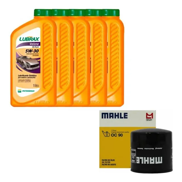 Kit Revisao 4l De Oleo 5w30 100% Sintetico + Filtro Cobalt