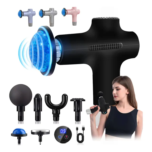 Massage Gun Pistola De Masaje Percusion Negro