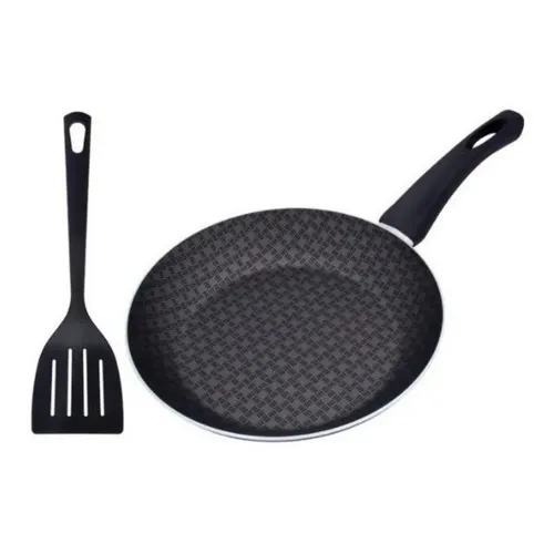 Sarten Tramontina 24 Cm Paris C/espatula Antiadherente Color Negro
