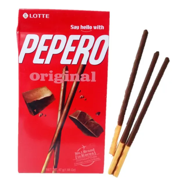 Pepero Galleta Sabor Vainilla Con Chocolate 32g Lotte