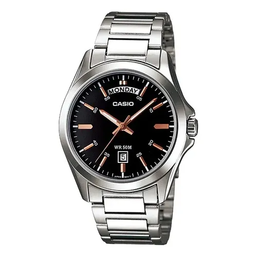 CASIO カシオ MTP-B185D-1A ブラック Relógio Casio MTP B185D-1A, Analógico e com Calendário | MercadoLivre