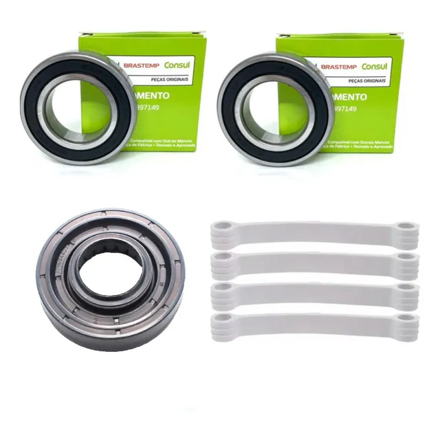 Kit Retentor E Rolamento Lavadora Consul Facilite + 4 Tirant