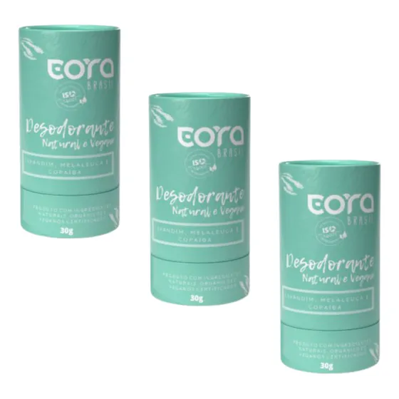 Kit 3 Desodorante Eora Natural E Vergano Lavandim Melaleuca 