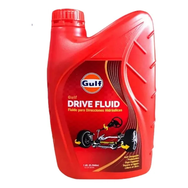 Aceite Para Direccion Hidraulica Gulf Drive Fluid Rojo 946m
