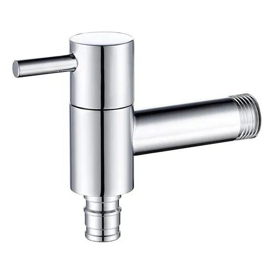 Grifo Agua Fria Montado Pared Para Baño Jardin Lavadora