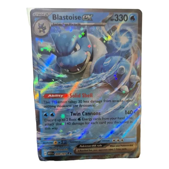 Blastoise Ex 151 Carta Pokémon Original Tcg +10 Cartas 
