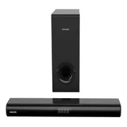 Barra De Sonido Soundbar Subwoofer Potente Aiwa 80w Negro