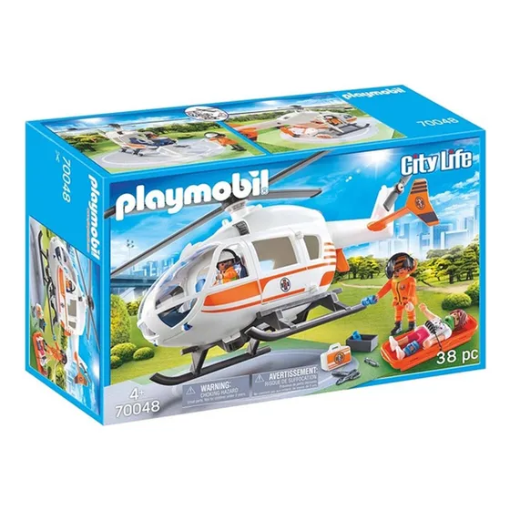 Helicóptero De Rescate -playmobil Ploppy 277048