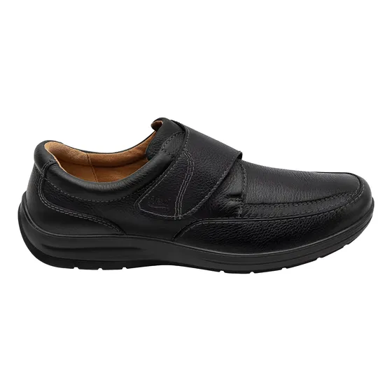 Zapato Casual Confort Negro Piel Flexi