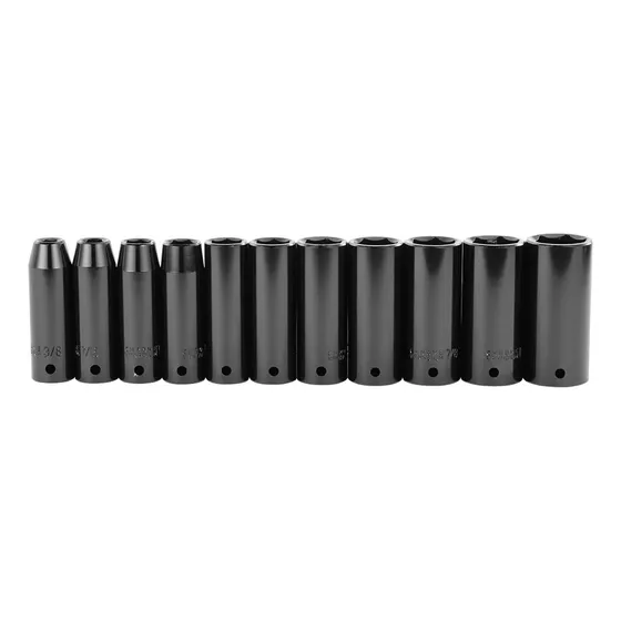 Set 11 Tubos Dados Impacto Stanley 97125 1/2'' Profesional