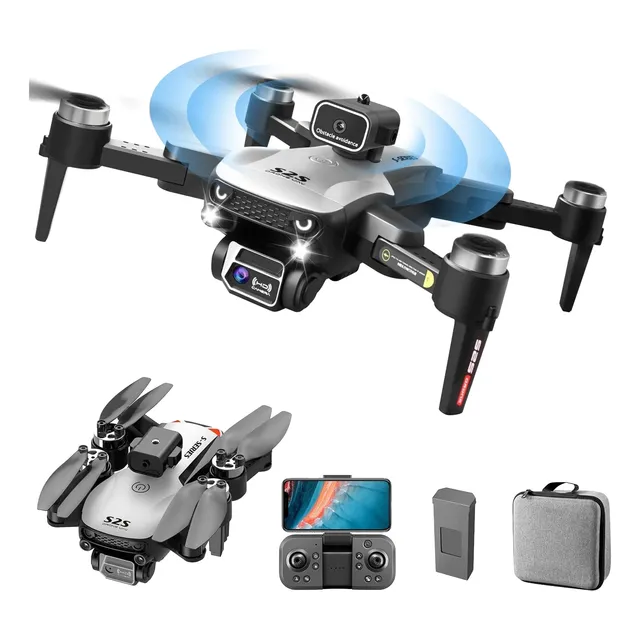 Drone 2s2 Motor Brushless Flujo Óptico 2 Baterías + Estuche