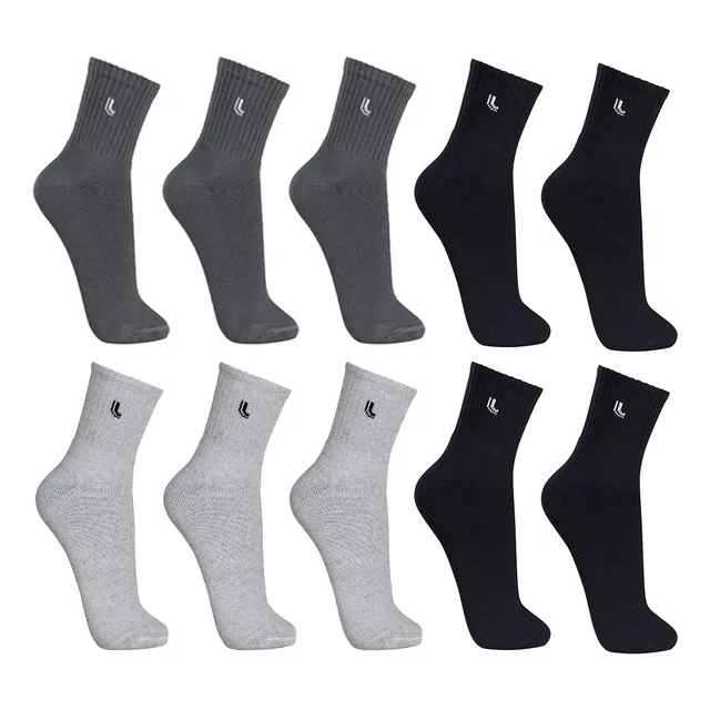 Kit Com 10 Pares De Meia Cano Longo Adulto Lupo